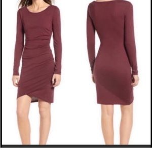 Leith side ruched tshirt dress